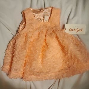 Cat & Jack peach 2 piece dress